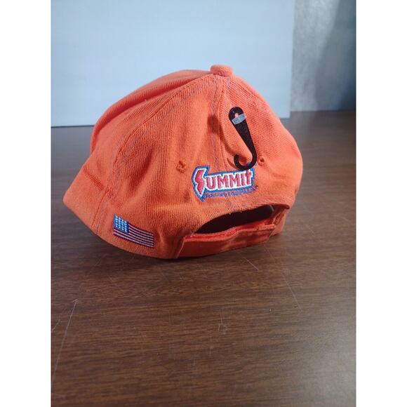 New Summit Racing Team Blaze Orange Hat Embroidered Adjustable Back - Picture 5 of 10